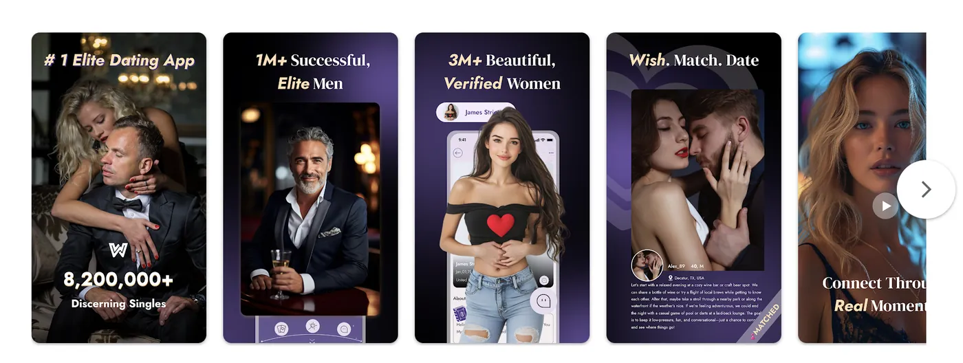 Capturas de pantalla de Luxury Dating: Elite Rich Men